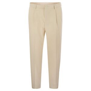 Tagliatore Men Stretch Cotton-Blend Trousers